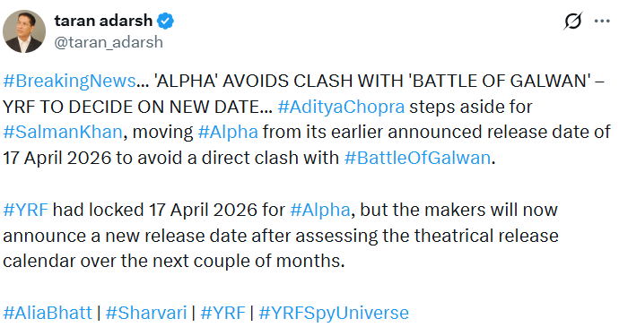 तरण आदर्श एक फिल्म समीक्षक, पत्रकार और ट्रेड एनालिस्ट हैं।