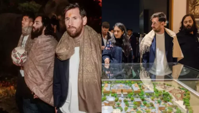 Lionel Messi’s Spiritual Vantara Visit, Welcomed By Anant Ambani And Radhika Merchant With Rituals
