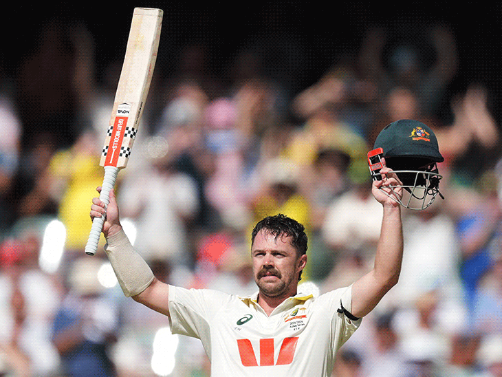 AUS Vs ENG Ashes Adelaide Test; Travis Head Century Record | Donald Bradman | ट्रैविस हेड ने एडिलेड में लगातार चौथा टेस्ट शतक लगाया: डॉन ब्रैडमैन के रिकॉर्ड की बराबरी की; इंग्लैंड पर ऑस्ट्रेलिया की 356 रन की बढ़त