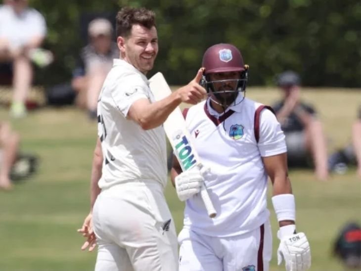 New Zealand Vs West Indies 3rd Test Day 4 | न्यूजीलैंड Vs वेस्टइंडीज तीसरा टेस्ट: वेस्टइंडीज 419 रन पीछे, बिना विकेट गंवाए 43 रन बनाए; न्यूजीलैंड ने दूसरी पारी 306 रन पर घोषित की