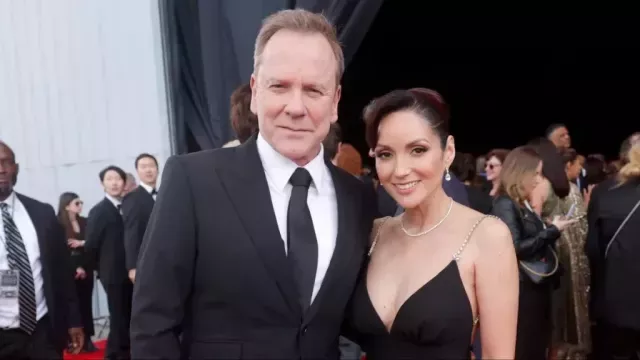 Kiefer Sutherland and Cindy Vela