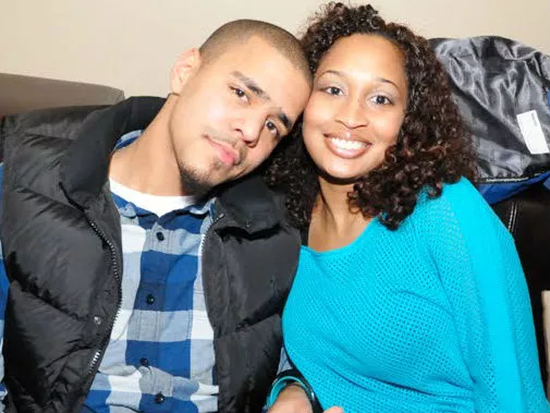 J. Cole and his wife, Melissa Heholt