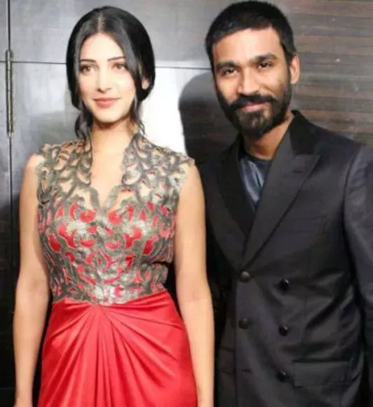 Dhanush and Shruti Haasan