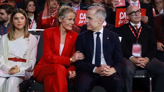 Canadian Prime Minister, Mark Carney with family