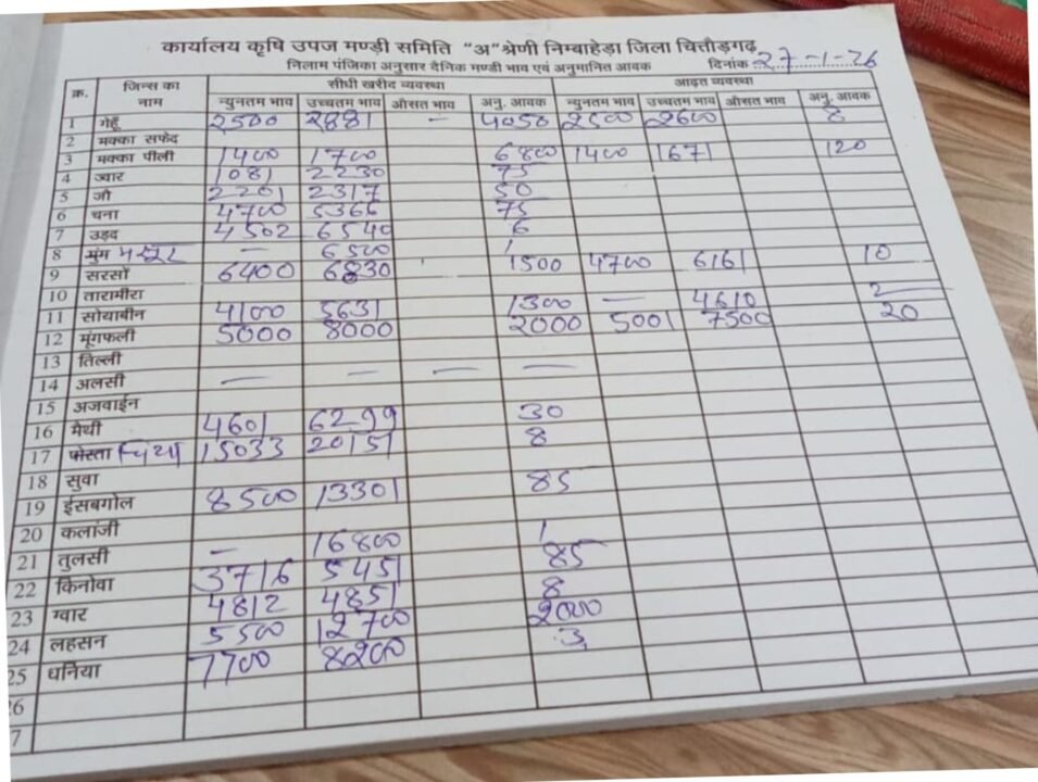 निम्बाहेड़ा मंडी