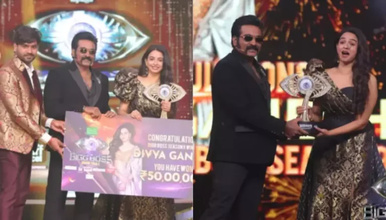 ‘Bigg Boss Tamil Season 9’ Divya Ganesh Hugs First Runner-Up, Sabari After Winning The Trophy