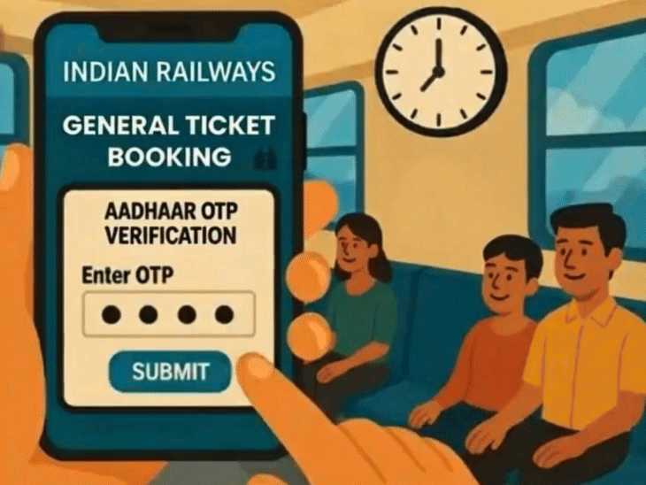 IRCTC Aadhaar Linking Mandatory from January 2026: No Ticket Booking 8 AM to 4 PM on Opening Day Without Aadhaar | बिना आधार सुबह 8 से शाम 4 टिकट बुकिंग नहीं: रिजर्व बुकिंग खुलने के पहले दिन के लिए नियम आज से लागू; 12 जनवरी से सिर्फ रात में बुकिंग