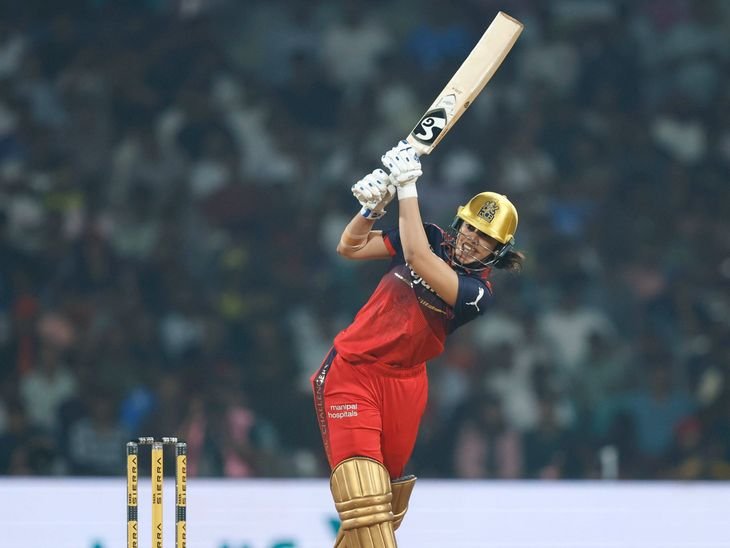 WPL में बेंगलुरु की लगातार चौथी जीत:दिल्ली को 8 विकेट से हराया, कप्तान मंधाना ने 96 रन बनाए; बेल-साटघरे को 3-3 विकेट