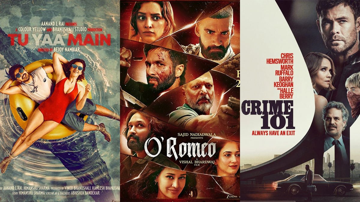 13 फरवरी को 3 फिल्में होंगी रिलीज: ओ रोमियो, तू या मैं और क्राइम 101, शाहिद से हॉलीवुड तक का एक्शन पैक्ड धमाका 13 फरवरी को 3 फिल्में होंगी रिलीज: ओ रोमियो, तू या मैं और क्राइम 101, शाहिद से हॉलीवुड तक का एक्शन पैक्ड धमाका