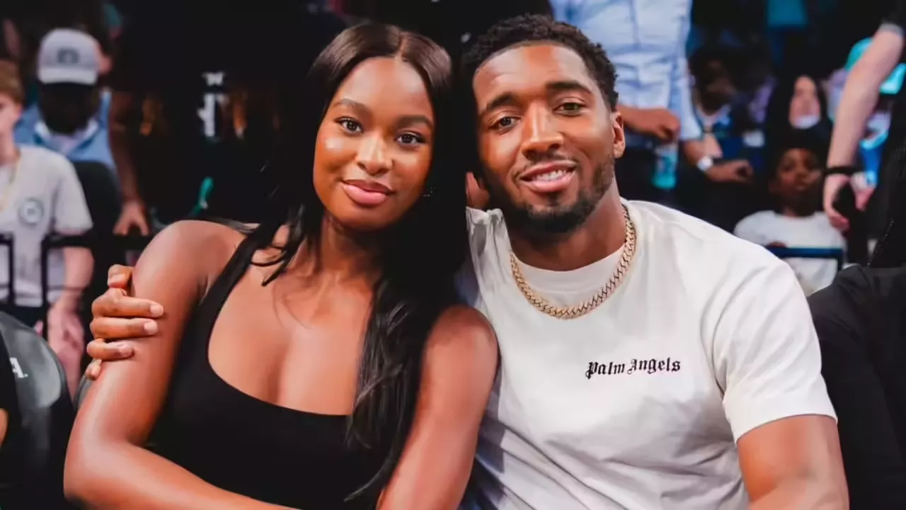 Coco Jones with Donovan Mitchell