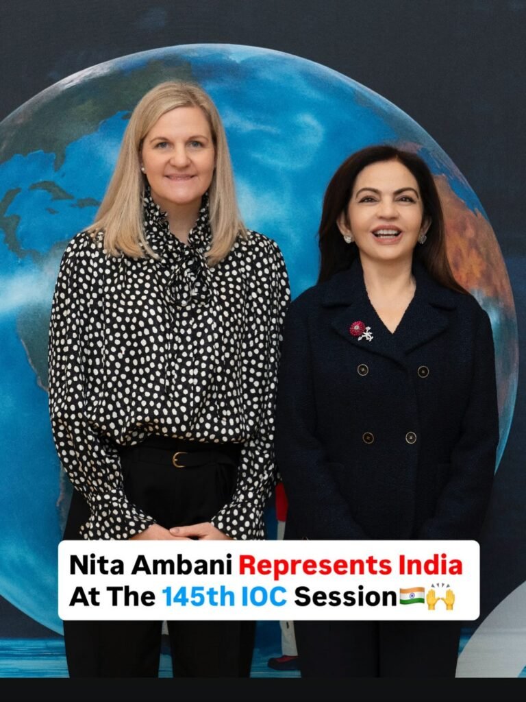Mrs Nita Ambani, our Founder Chairperson and the only International Olympic Comm…