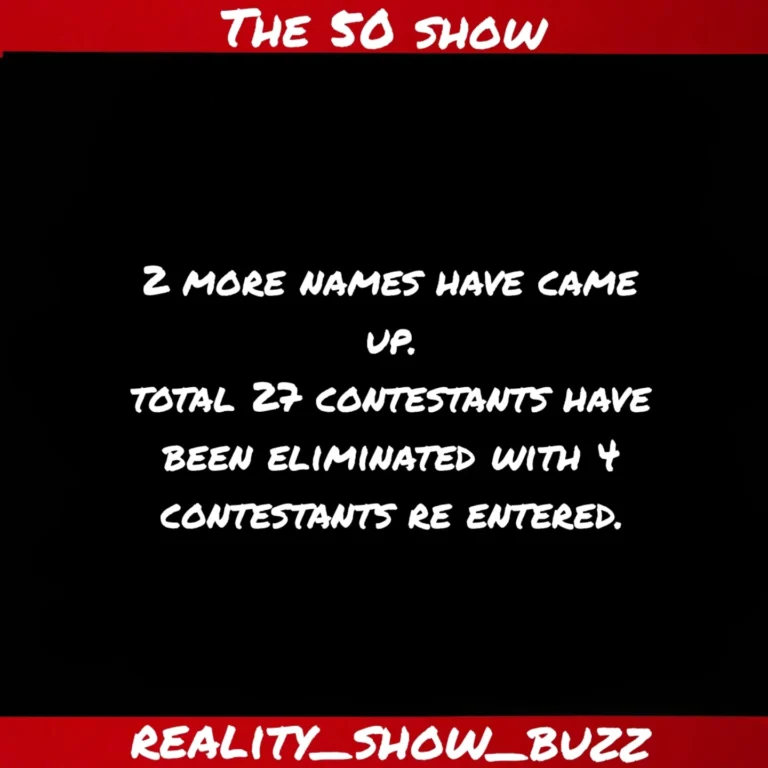 #the50 

Follow @reality_show_buzz for more information regarding reality shows….