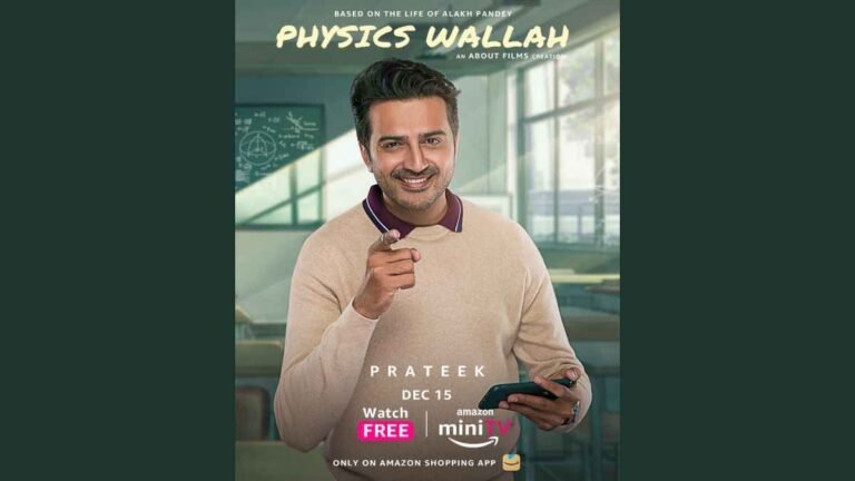 Saif Hyder excels in the well-liked show PhysicsWallah on Amazon Mini TV
