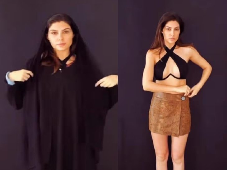 एलनाज ने वीडियो में बुर्के से शुरुआत करते हुए एक-एक करके कपड़े उतारे, जो इस बात का प्रतीक था कि महिलाओं पर थोपी गई पाबंदियां हटनी चाहिए।