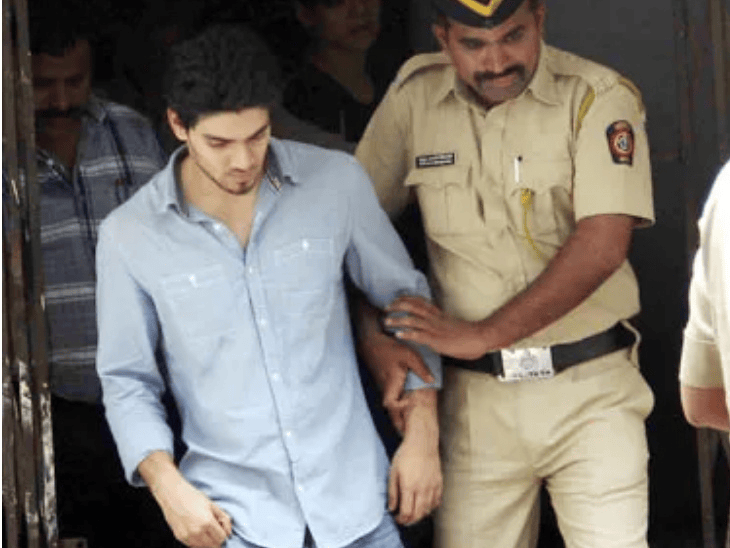 गिरफ्तारी के दौरान ली गईं सूरज पंचोली की तस्वीरें।